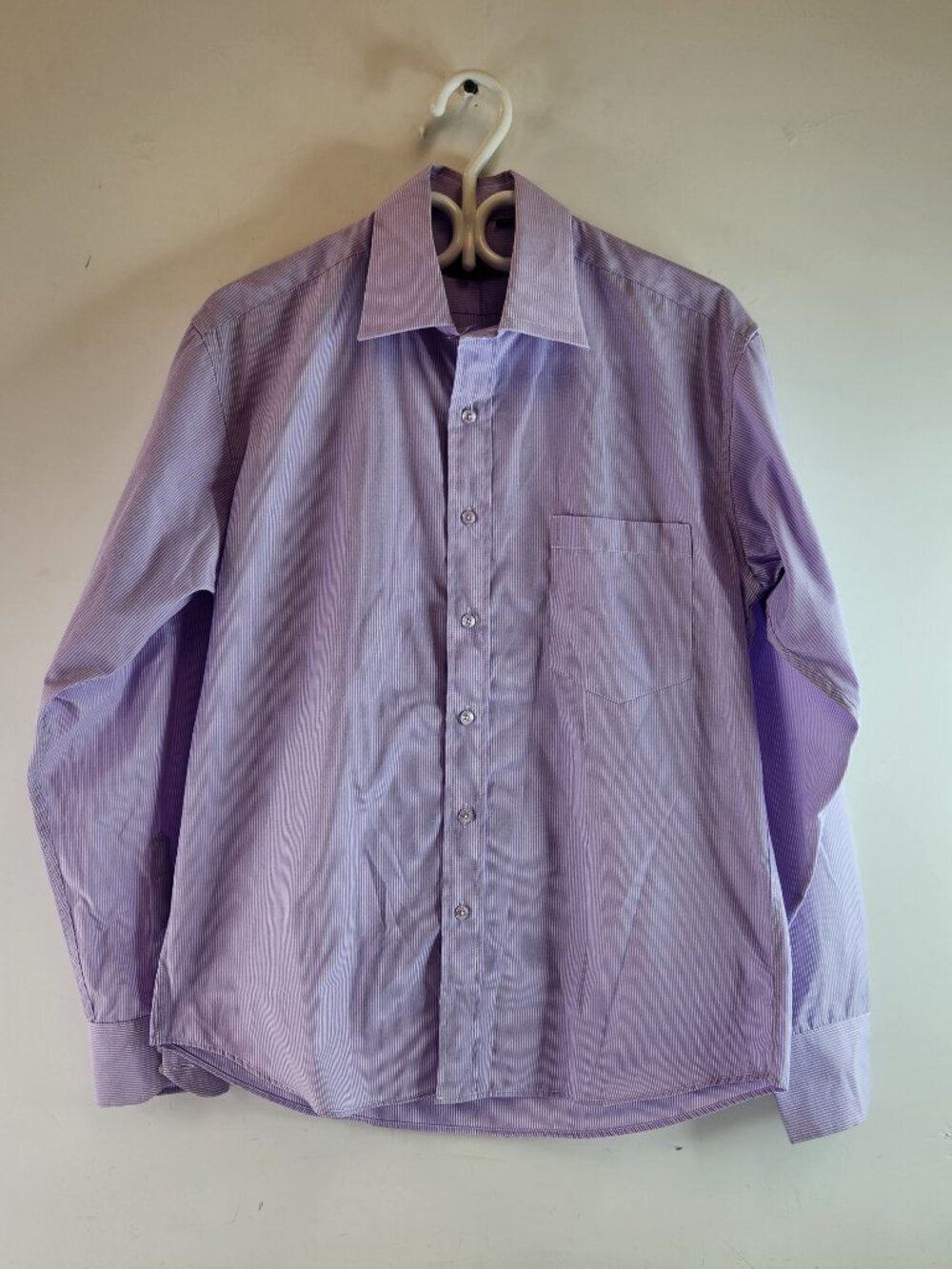 Paul Smith Lavender Striped Dress Shirt Mens Size 18 / 40